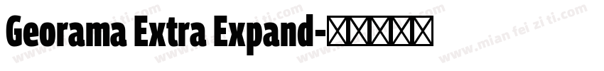 Georama Extra Expand字体转换